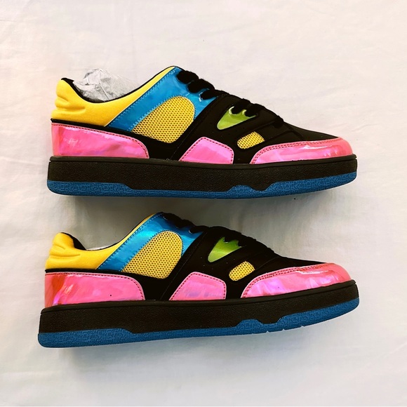 Cape Robbin “Karis” Black Multicolored Sneakers Size 8 - Picture 3 of 10